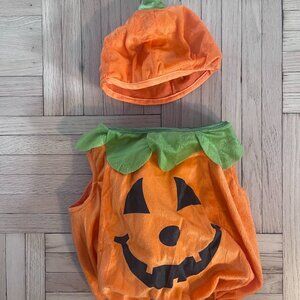 Pumpkin Halloween Costume for babies up to 24 months